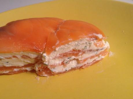 Millefeuille de saumon fumé