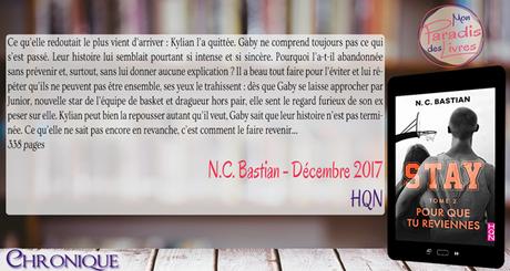 Stay #2 – Pour que tu reviennes – N.C. Bastian