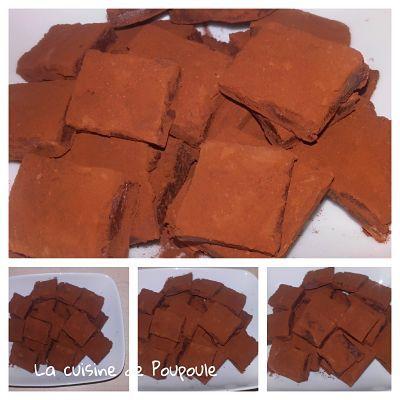 Pavés au chocolat noir au lait concentré sucré au thermomix ou sans Pavés au chocolat noir au lait concentré sucré au thermomix ou sans