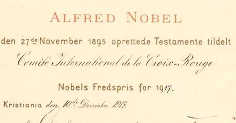 Il y a 100 ans, le CICR recevait le Prix Nobel de la Paix