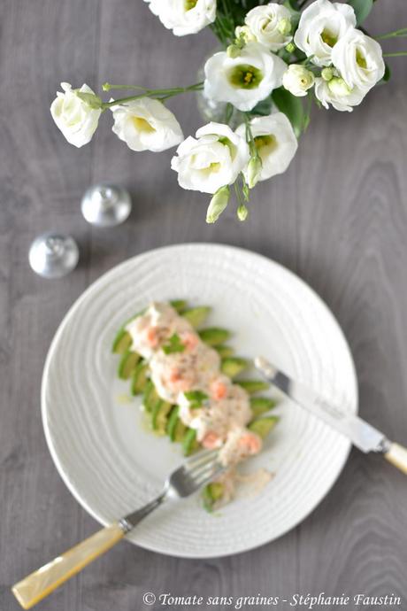 Avocat aux crevettes et mayonnaise revisité Avocat aux crevettes et mayonnaise revisité