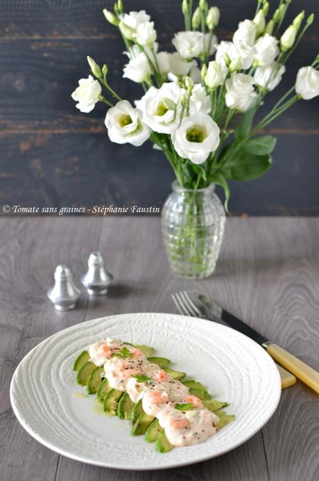 Avocat aux crevettes et mayonnaise revisité Avocat aux crevettes et mayonnaise revisité