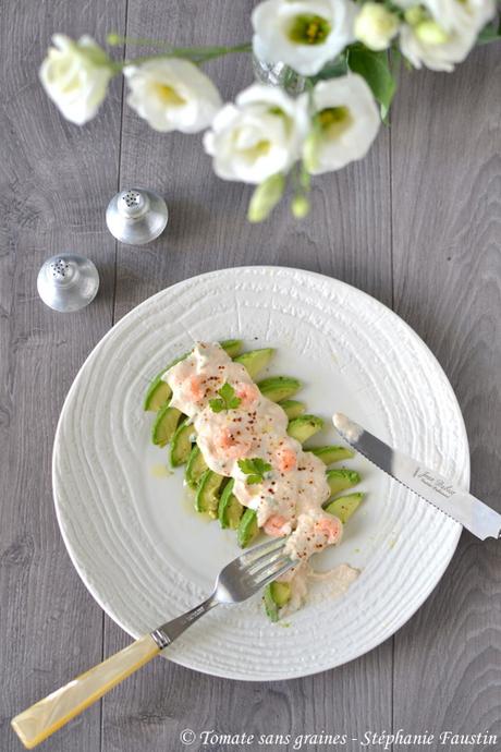 Avocat aux crevettes et mayonnaise revisité Avocat aux crevettes et mayonnaise revisité