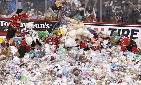 Focus sur la tradition du « Teddy Bear toss » en NHL