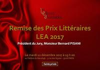 Remise des Prix Littéraires LEA 2017 par Les Editions Abordables.