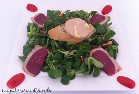 Salade au foie gras