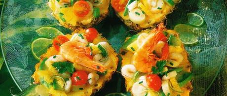 Surprise d’ananas aux crevettes