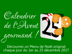 Calendrier de l'Avent gourmand 2017