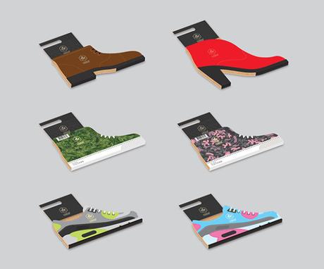 [Packaging] : Des chaussettes insérées dans des chaussures cartonnées