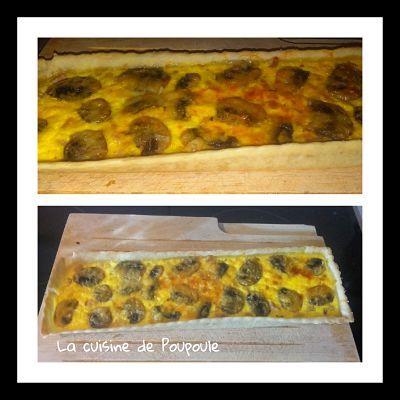 Quiche aux champignons au thermomix ou sans 
