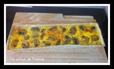 Quiche aux champignons au thermomix ou sans 
