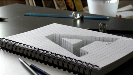 Illusion 3D : la lettre A