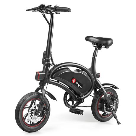 Gearbest Le vélo electrique F - wheel DYU D2 Folding Electric Bike 5.2Ah Battery EU Plug à 340.13 euros