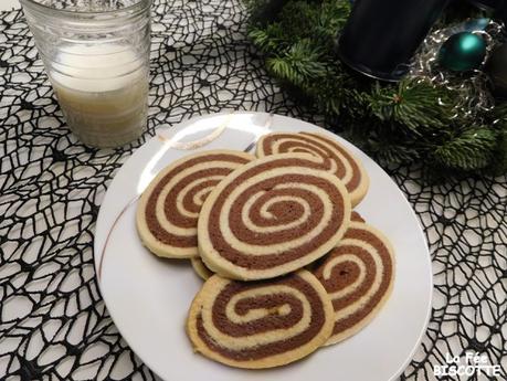Biscuits spirale vanille chocolat