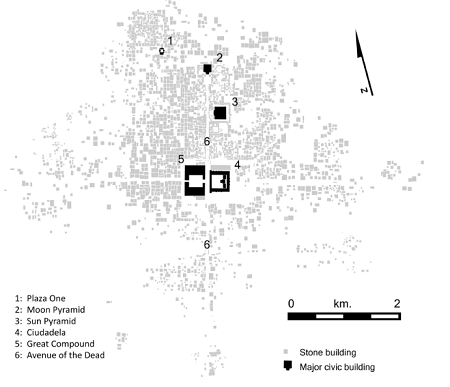 L'aménagement urbain uique de Teotihuacan
