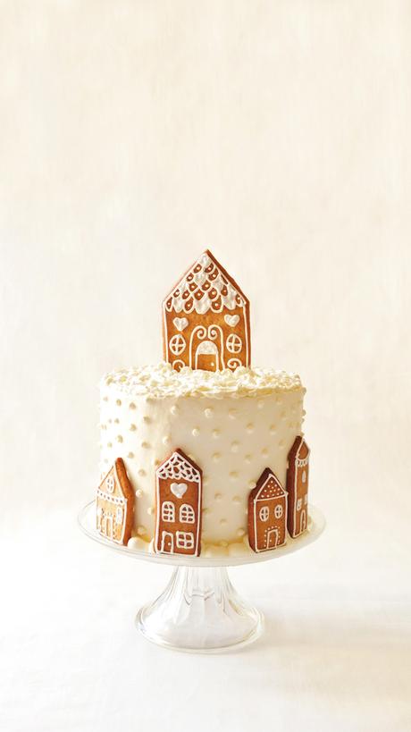 Layer cake de Noël, pain d'épices et clémentine