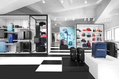 i29 Interior Architects signe le showroom de Samsonite à Amsterdam