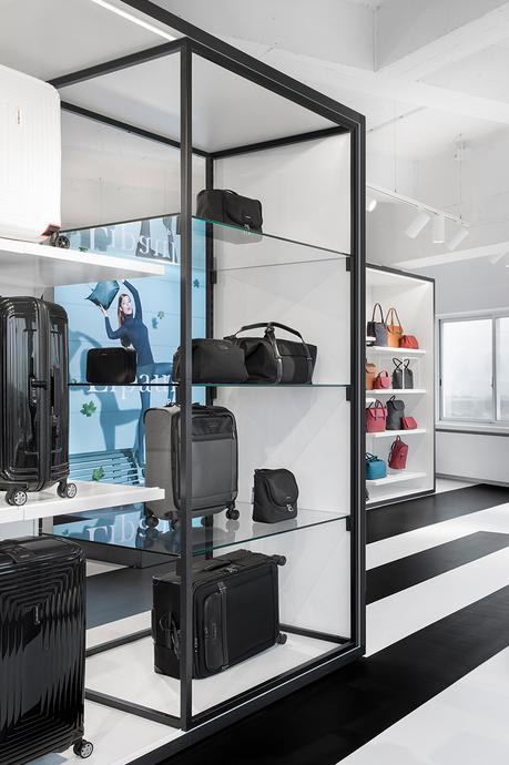 i29 Interior Architects signe le showroom de Samsonite à Amsterdam