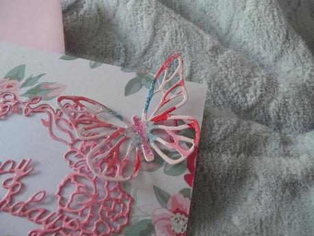 Carte anniversaire shabby