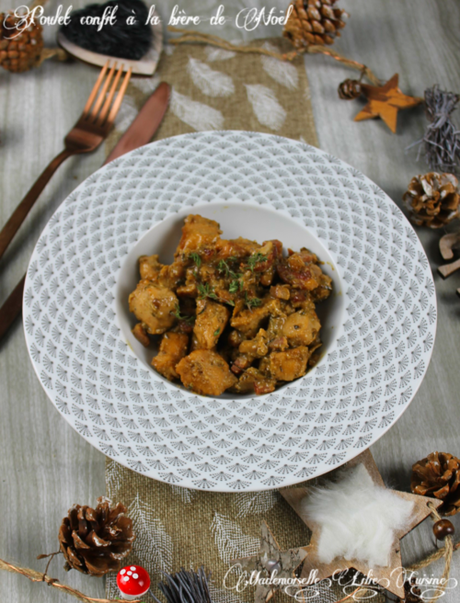 Poulet confit à la bière