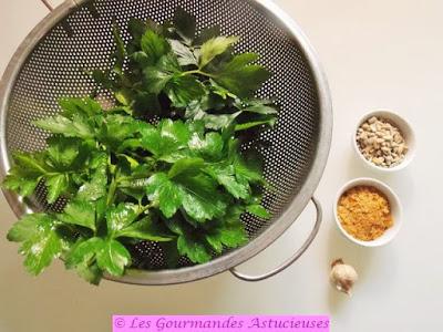 Pesto d'hiver céleri-persil (Vegan)
