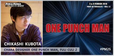 Le character designer Chikashi KUBOTA (One Punch Man, One Piece, FLCL 2) invité de Paris Manga
