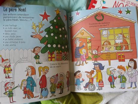 En attendant Noël #36 : les nouveautés Usborne : Dessine avec les doigts Noël - Livre de décalcomanies Noël -