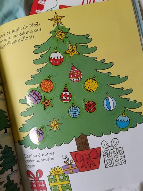 En attendant Noël #36 : les nouveautés Usborne : Dessine avec les doigts Noël - Livre de décalcomanies Noël -