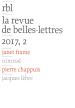 Revue de belles lettres 2017 2 recadrée