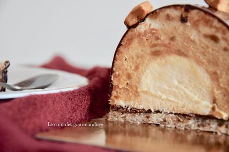 Bûche au spéculos et vanille Bûche au spéculos et vanille