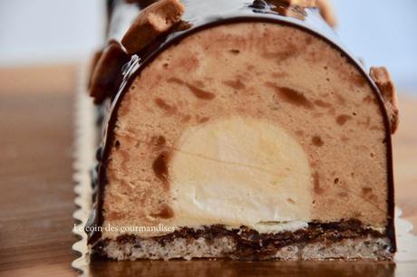 Bûche au spéculos et vanille Bûche au spéculos et vanille