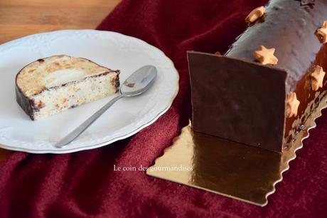 Bûche au spéculos et vanille Bûche au spéculos et vanille