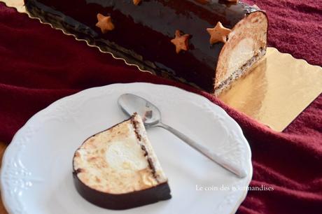 Bûche au spéculos et vanille Bûche au spéculos et vanille