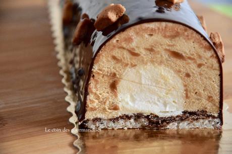Bûche au spéculos et vanille Bûche au spéculos et vanille