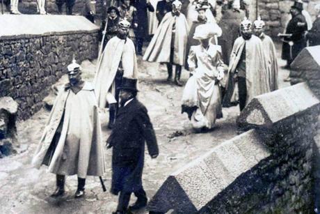 La visite de Guillaume II au Haut-Kœnigsbourg en 1908