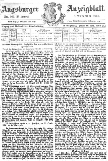 1865, ultramontains bavarois s'opposaient choix culturels Louis article Augsburger Anzeigeblatt, dans lequel question d'un certain 