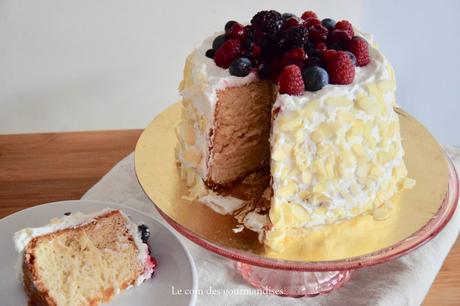 Angel cake aux fruits rouges