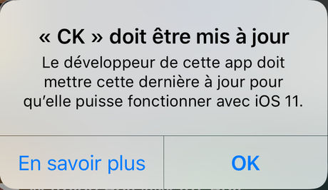 Détectez les applications non compatibles avec iOS 11