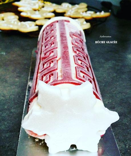 Bûche glacée vanille framboise facile