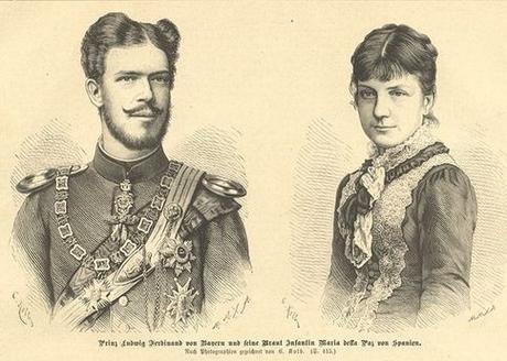 Un couple ami de Louis II: le prince Louis-Ferdinand et l'Infante Maria de la Paz