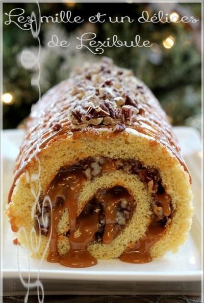 ~Bûche à la saveur de tarte aux pacanes~