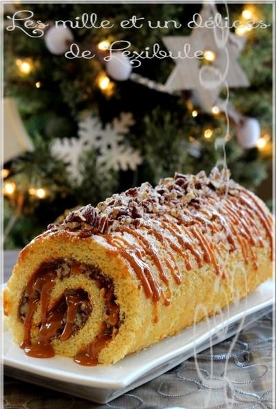 ~Bûche à la saveur de tarte aux pacanes~