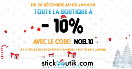 Du 26 décembre au 08 janvier, Stickboutik.com vous offre ...