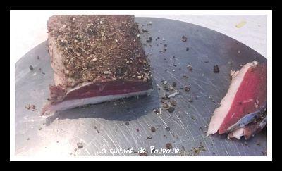 Magret de canard séché à la vanille et poivre de Jackie