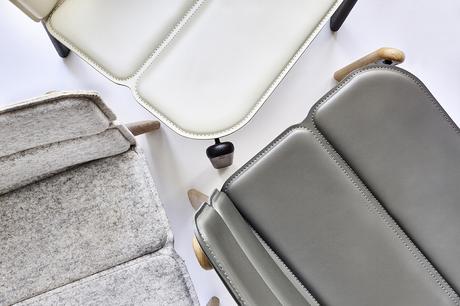 Paddock, la chaise bi-matière du studio Désormeaux/Carette