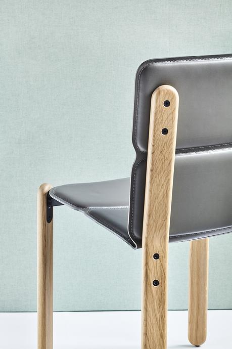 Paddock, la chaise bi-matière du studio Désormeaux/Carette