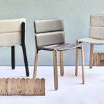 Paddock, la chaise bi-matière du studio Désormeaux/Carette