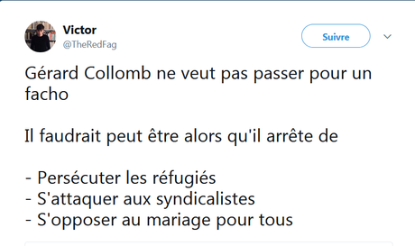 Qu’est-ce que c’est que ce pays où tu ne peux plus couper l’eau à des étrangers, les laisser crever dehors, sans passer pour un facho ? Où sont passées nos valeurs ?