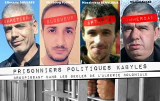 Rétrospective 2017 : Des prisonniers politiques Kabyles croupissent toujours dans les geôles de l’Algérie coloniale