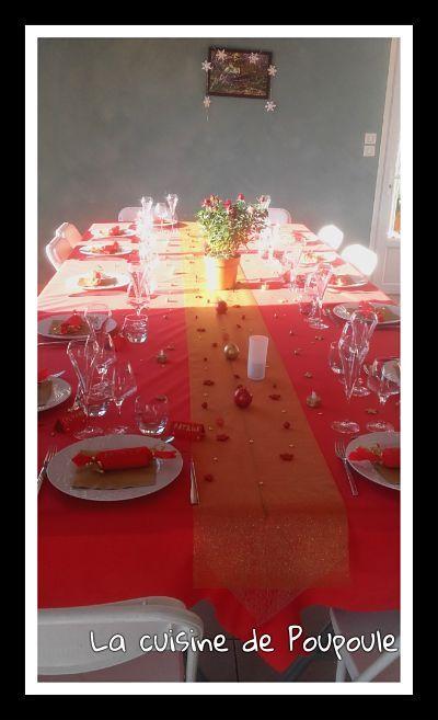 Ma table de noël (2017) rouge et or